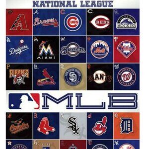 MLB Logos 13 Poster Print (22x34) – Premium Heavy Stock, Licensed Reproduction